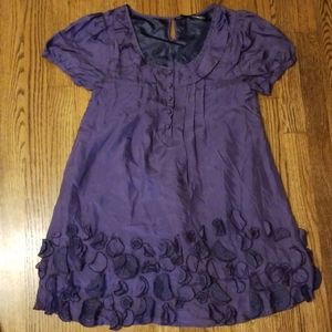 Donating 1/6/2024 Vintage Purple silk dress.   *****flaws*****